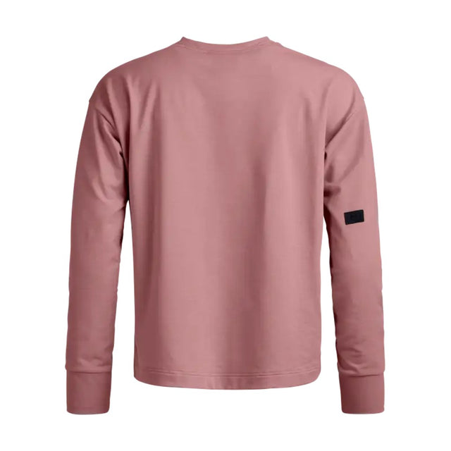 Back view of Ortovox women's Affinity Crew Neck in Dusk Rose colour