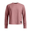 Front view of Ortovox women's Affinity Crew Neck in Dusk Rose colour
