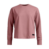 Front view of Ortovox women's Affinity Crew Neck in Dusk Rose colour