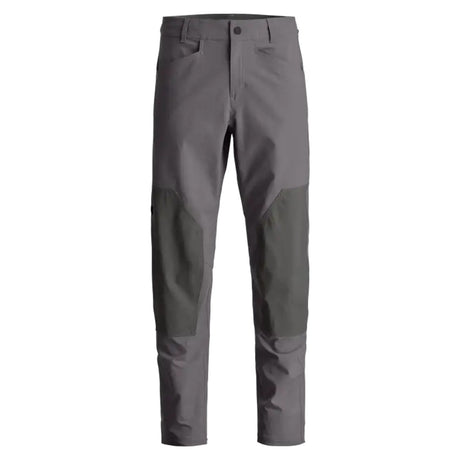 Front view of Ortovox Affinity Plus Pants men's in Dark Grey Brown colour