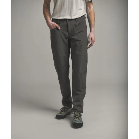 Front view on-model of Ortovox Affinity Plus Pants Women's in Dark Wild Herbs colour