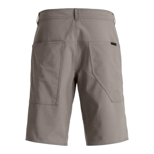 Back view of Ortovox Affinity Plus Shorts Men's in Dark Linen colour