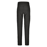 Back view of Ortovox Brenta pants women's in black raven colour