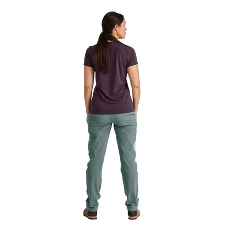 Back on-model view of Ortovox Brenta pants women's