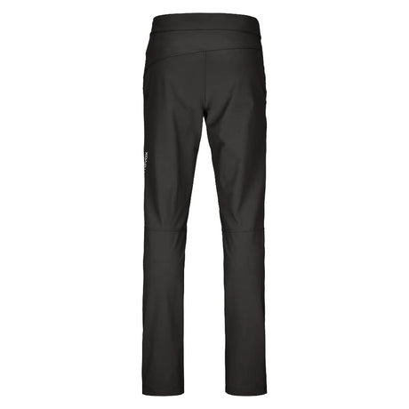Back view of Ortovox Brenta pants men's in black raven colour