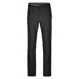 Front view of Ortovox Brenta pants men's in black raven colour