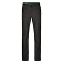 Front view of Ortovox Brenta pants men's in black raven colour