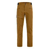 Front view of Ortovox Ortler Softshell pants men's in dark cumin colour