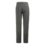 Back view of Ortovox Ortler Softshell pants women's in dark sage colour
