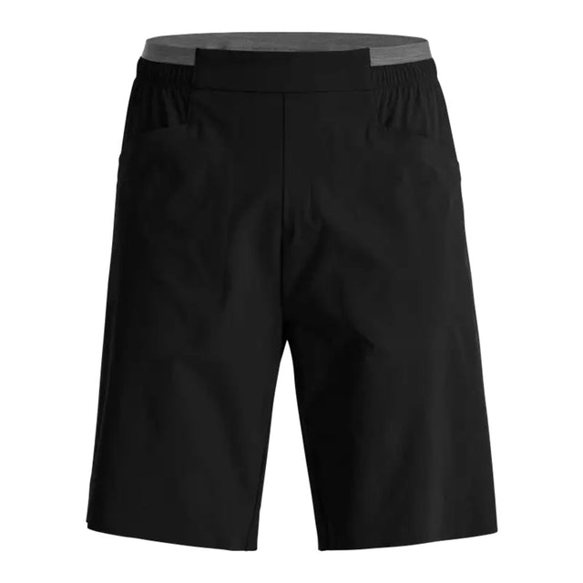Front view of Ortovox men's Trace shorts in black raven colour