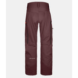 Women's Ortovox 3L Ravine Shell Pants winetasting back