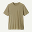 Front view of Patagonia's men's Capilene cool trail shirt in weathered stone