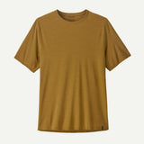 Front view of Patagonia Capilene Cool Ultra Shirt men's in Bobcat Brown x-dye colour