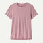 Front view of Patagonia's women's Capilene cool ultra shirt in light violet
