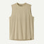 Front view of Patagonia Capilene Cool Ultra Tank men's in Pumice Dyno White x-dye colour