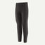 Front view of Patagonia's Men Capilene Lightweight Bottoms in black colour