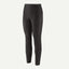 Front view of Patagonia's Women Capilene Lightweight Bottoms in black colour
