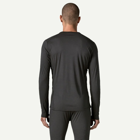 Back view of Patagonia Capiline Lightweight Crewneck Men's in black colour