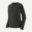 Front view of Patagonia Capilene Lightweight Crewneck Women's in black colour