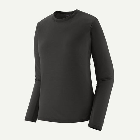 Front view of Patagonia Capilene Lightweight Crewneck Women's in black colour