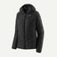 Front view of Patagonia micro puff hoody, women's in black colour
