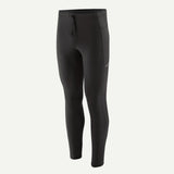 Front view of Patagonia's Men's Peak Mission Tights 28" in black colour