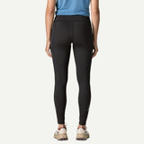 Back view of Patagonia Peak Mission Tights Women's in black colour