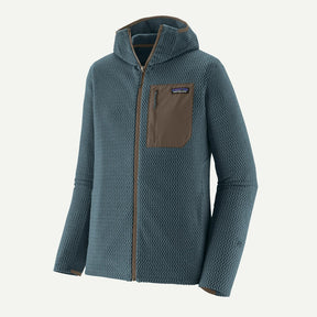 Front view of Patagonia R1 Air Full-Zip Hoody men's in summit blue colour