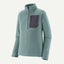 Front view of Patagonia R1 Air Zip-Neck Men's in Blue Sage colour