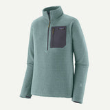 Front view of Patagonia R1 Air Zip-Neck Men's in Blue Sage colour
