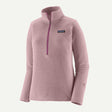Front view of Patagonia R1 Air Zip-Neck Women's in Quiet Violet colour