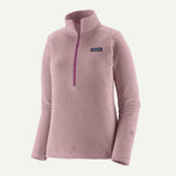 Front view of Patagonia R1 Air Zip-Neck Women's in Quiet Violet colour