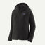 Front view of Patagonia Women's R1® CrossStrata Hoody in Black colour