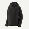 Front view of Patagonia Women's R1® CrossStrata Hoody in Black colour