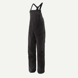 Front view of Patagonia's Snow Drifter Bibs for women in black colour