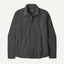 Front view of Patagonia's Men's Stretch Fjord Flannel Shirt in Whole Knit: Forge Grey colour