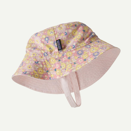 Reversible view of Patagonia Sun Bucket Hat Baby in fruity times: quiet violet