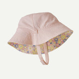 Reversible view of Patagonia Sun Bucket Hat Baby in fruity times: quiet violet