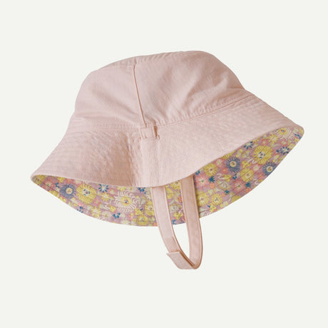 Reversible view of Patagonia Sun Bucket Hat Baby in fruity times: quiet violet