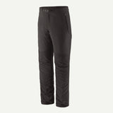Front view of Patagonia men's terravia alpine pants in black colour