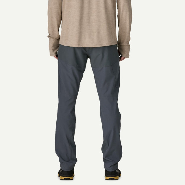 Back view on-model of Patagonia men's terravia alpine pants