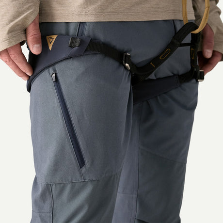 Pocket detail of Patagonia men's terravia alpine pants