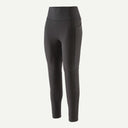 Front view of Patagonia's women's terravia peak tights in black colour