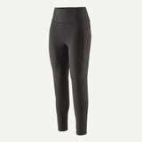 Front view of Patagonia's women's terravia peak tights in black colour