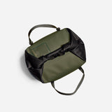 Top view of RUX Green soft cooler bag