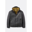 Front view of Rab Microlight Alpine Hoody men's in anthracite colour