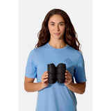 Packed view of Rab Microlight Hut slippers in black colour