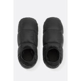 Top view of Rab Microlight Hut slippers in black colour