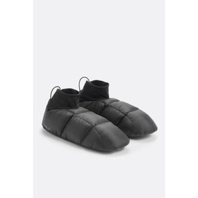 Side view of Rab Microlight Hut slippers in black colour