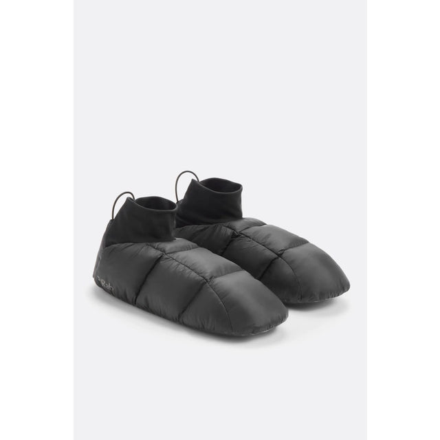 Side view of Rab Microlight Hut slippers in black colour